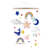 Cot mobile set with garland bunting - Sleepy Seasons