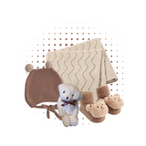 Newborn snuggly heirloom gift set in mocha