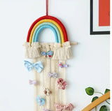 Boho long rainbow wall hanging decoration