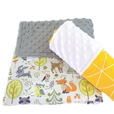 Minky blanket twin pack in ENCHANTED WOODS