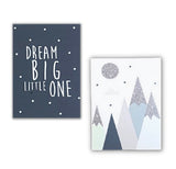 Dream Big Little One - Canvas wall art (set of 2)