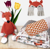 Minky blanket twin pack in WILD WOODLAND