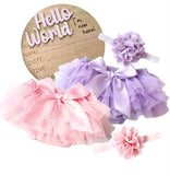 Hello World newborn birth announcement & milestone photo prop gift set