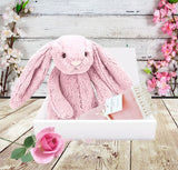 Snuggle bunny newborn gift box in PINK